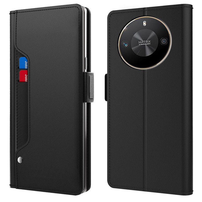 For Honor X50 GT 5G Shockproof Case Leather+TPU Mirror Design Phone Cover For Honor X50 GT 5G Shockproof Case Leather+TPU Mirror Design Phone Cover